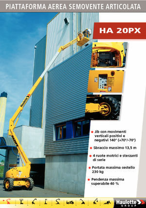 Knikarmhoogwerkers op wielen Haulotte HA 20 PX
