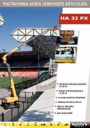 Knikarmhoogwerkers op wielen Haulotte HA 32 PX