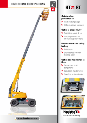 Telescoophoogwerkers op wielen Haulotte HT21 RT PRO