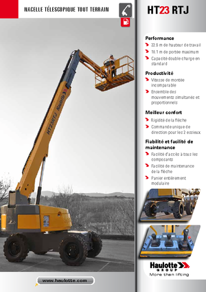 Telescoophoogwerkers op wielen Haulotte HT23 RTJ PRO