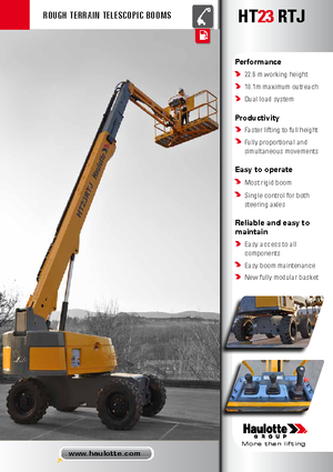 Telescoophoogwerkers op wielen Haulotte HT23 RTJ O