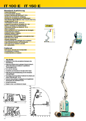 Telescoophoogwerkers op wielen Imer IT 100 E