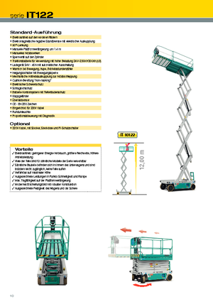 Verrijdbare schaarliften Iteco IT 12122