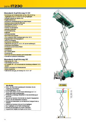 Verrijdbare schaarliften Iteco IT 15230 D