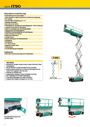 Verrijdbare schaarliften Iteco IT 8290