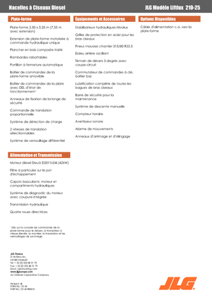 Verrijdbare schaarliften JLG Liftlux 210-25