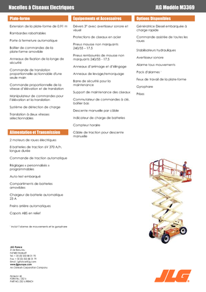 Verrijdbare schaarliften JLG M3369LE