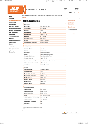 Knikarmhoogwerkers op wielen JLG M 400 A