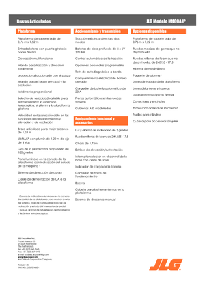 Knikarmhoogwerkers op wielen JLG M400AJP