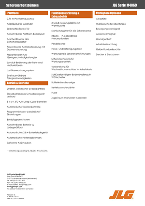 Verrijdbare schaarliften JLG M4069LE