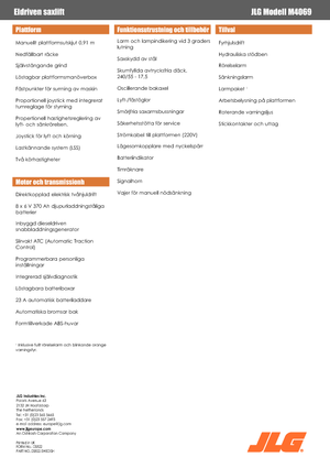 Verrijdbare schaarliften JLG M4069LE