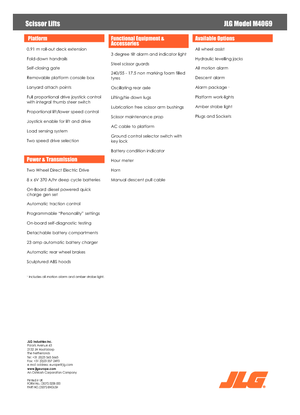 Verrijdbare schaarliften JLG M4069LE