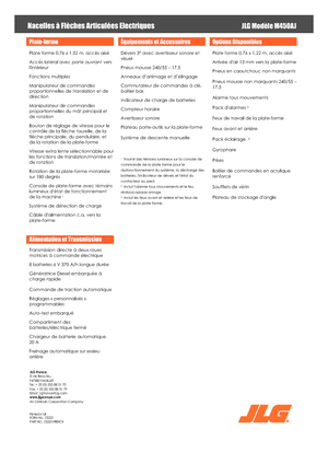 Knikarmhoogwerkers op wielen JLG M450AJ