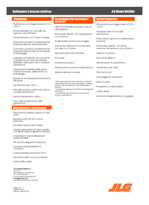 Knikarmhoogwerkers op wielen JLG M450AJ