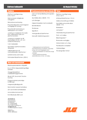 Knikarmhoogwerkers op wielen JLG M450AJ