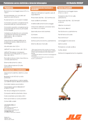 Telescoophoogwerkers op wielen JLG M600JP