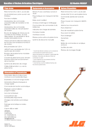 Telescoophoogwerkers op wielen JLG M600JP