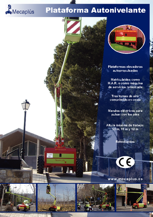 Knikarmhoogwerkers op wielen Mecaplús MTP 12