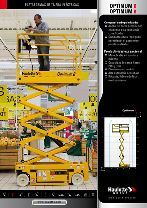 Verrijdbare schaarliften Haulotte Optimum 8