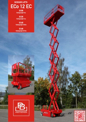 Verrijdbare schaarliften PB PB S140-12EC