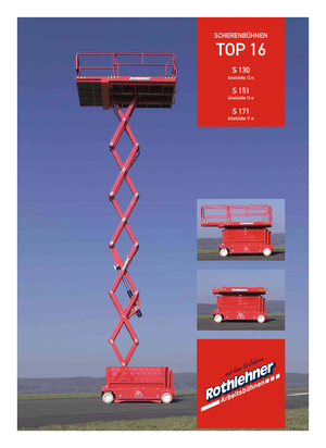 Verrijdbare schaarliften PB PB S 151-16 E