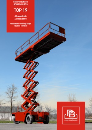Verrijdbare schaarliften PB PB S151-19E