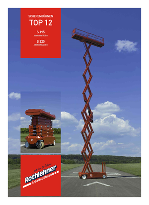 Verrijdbare schaarliften PB PB S195-12E