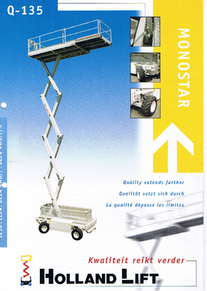 Verrijdbare schaarliften Holland-Lift Q 135 DL 24 4WD P/N
