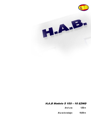 Verrijdbare schaarliften HAB S 105-16 E 2WD