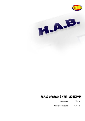 Verrijdbare schaarliften HAB S 175-20 E 2WD