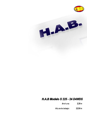Verrijdbare schaarliften HAB S 225-24 D 4WD S