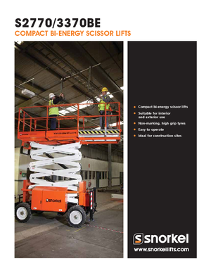 Verrijdbare schaarliften Snorkel S3370BE