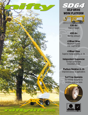 Knikarmhoogwerkers op wielen Niftylift SD 64