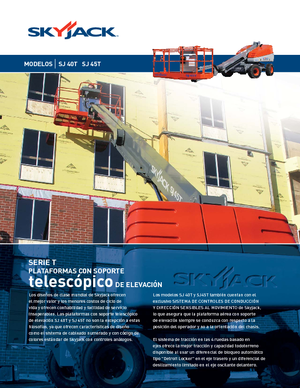 Telescoophoogwerkers op wielen Skyjack SJ 45 T