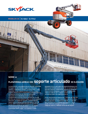 Knikarmhoogwerkers op wielen Skyjack SJ 51 AJ