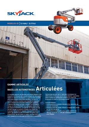 Knikarmhoogwerkers op wielen Skyjack SJ 51 AJ