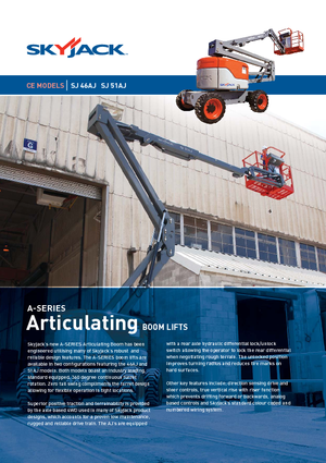 Knikarmhoogwerkers op wielen Skyjack SJ 51 AJ