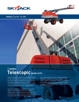 Telescoophoogwerkers op wielen Skyjack SJ 66 T