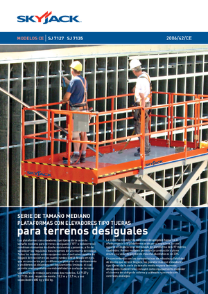 Verrijdbare schaarliften Skyjack SJ 7127