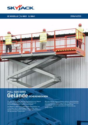 Verrijdbare schaarliften Skyjack SJ 8841