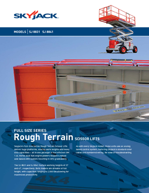 Verrijdbare schaarliften Skyjack SJ 8841