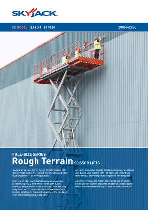 Verrijdbare schaarliften Skyjack SJ 9250