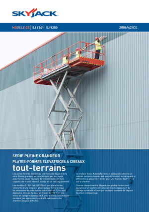 Verrijdbare schaarliften Skyjack SJ 9250