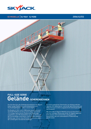 Verrijdbare schaarliften Skyjack SJ 9250