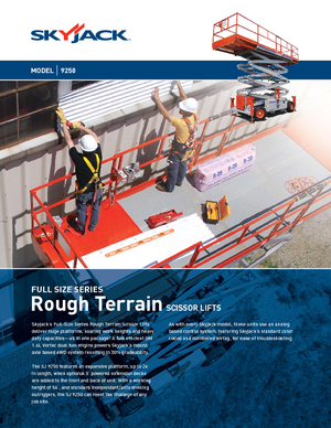 Verrijdbare schaarliften Skyjack SJ 9250