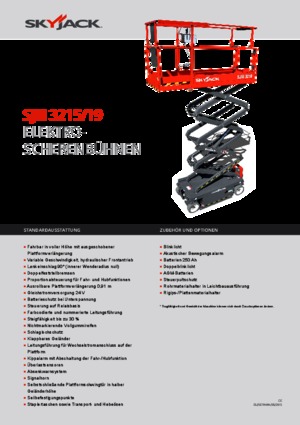 Verrijdbare schaarliften Skyjack SJ III 3219