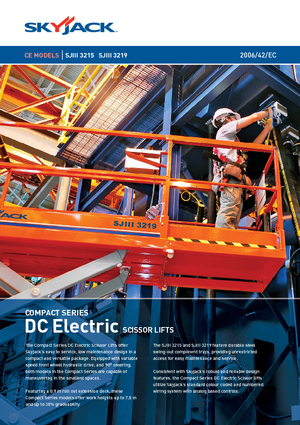 Verrijdbare schaarliften Skyjack SJ III 3219