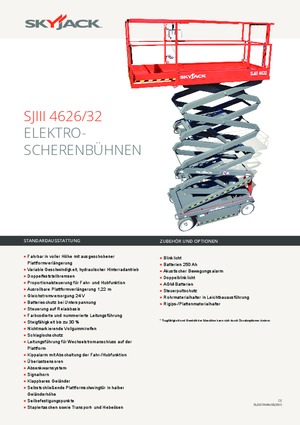 Verrijdbare schaarliften Skyjack SJ III 4632