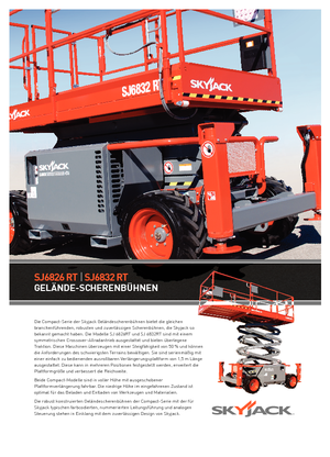 Verrijdbare schaarliften Skyjack SJ III 6832 RTE