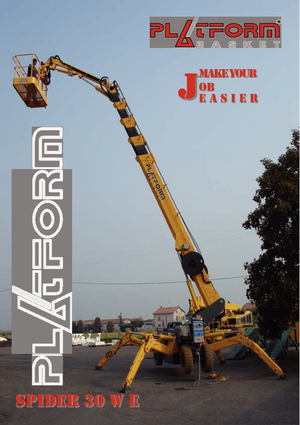 Knikarmhoogwerkers op wielen Basket Spider 30 WE